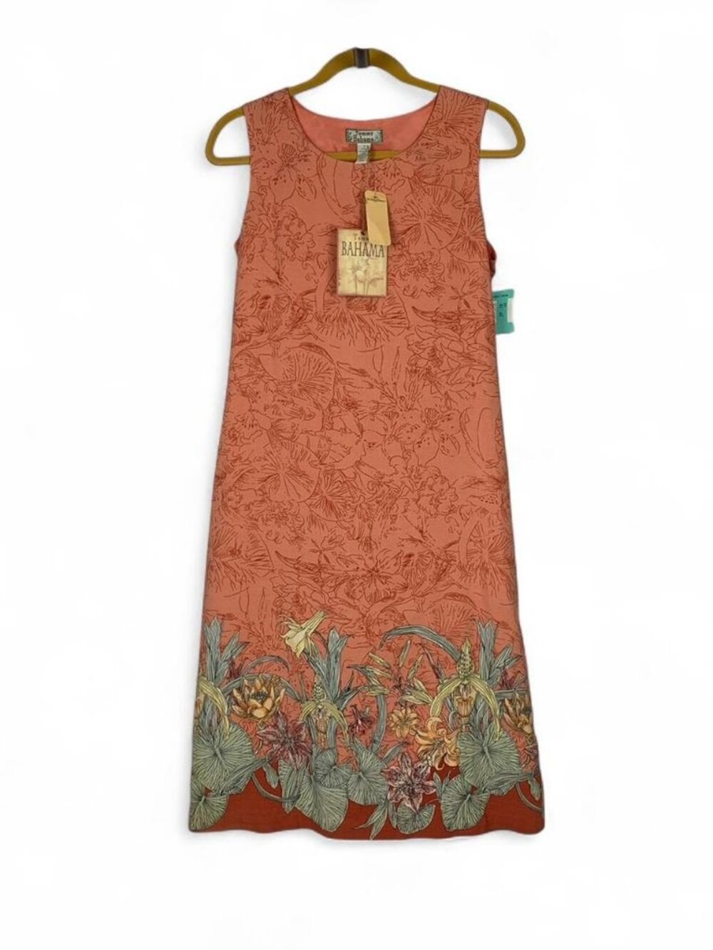 Tommy Bahama Orange Silk Dress - Size S - Perfect for Holiday Vibes & Summer Fun